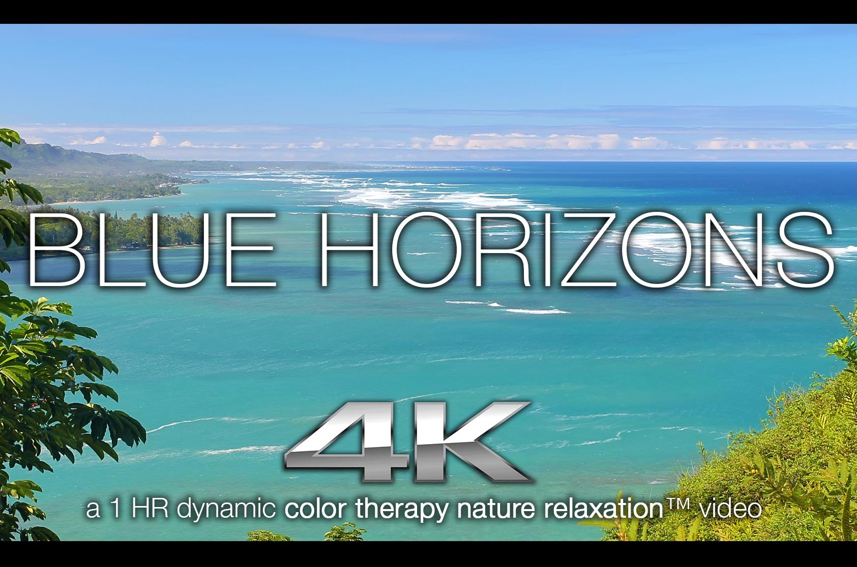 BLUE HORIZONS in 4K | Nature Relaxation™ Color Therapy Healing Music Video