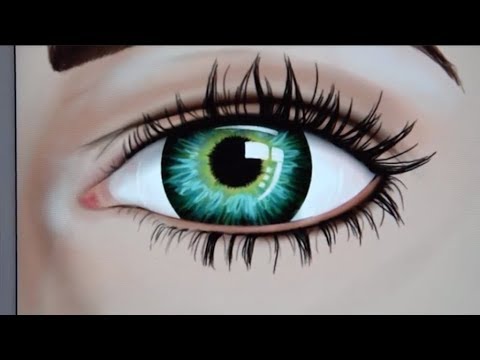 How to draw Hyper Realistic Eye with Color Therapy App