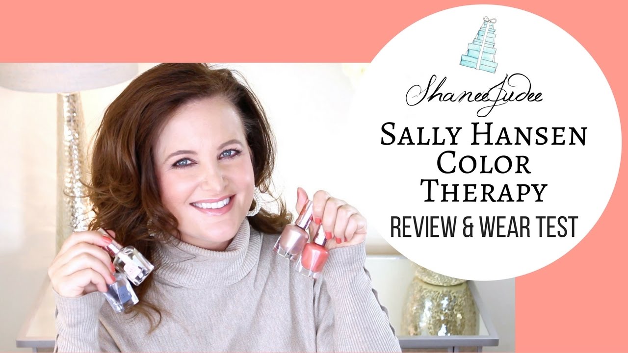 SALLY HANSEN COLOR THERAPY NAIL POLISH | REVIEW & WEAR TEST | SHANEEJUDEE