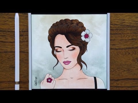 Cool Coloring tutorial: How to Create a Simple Makeup Look with Color Therapy App