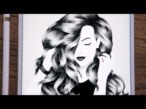 Cool Coloring tutorial: How to create Hyper-realistic Hair with Color Therapy App