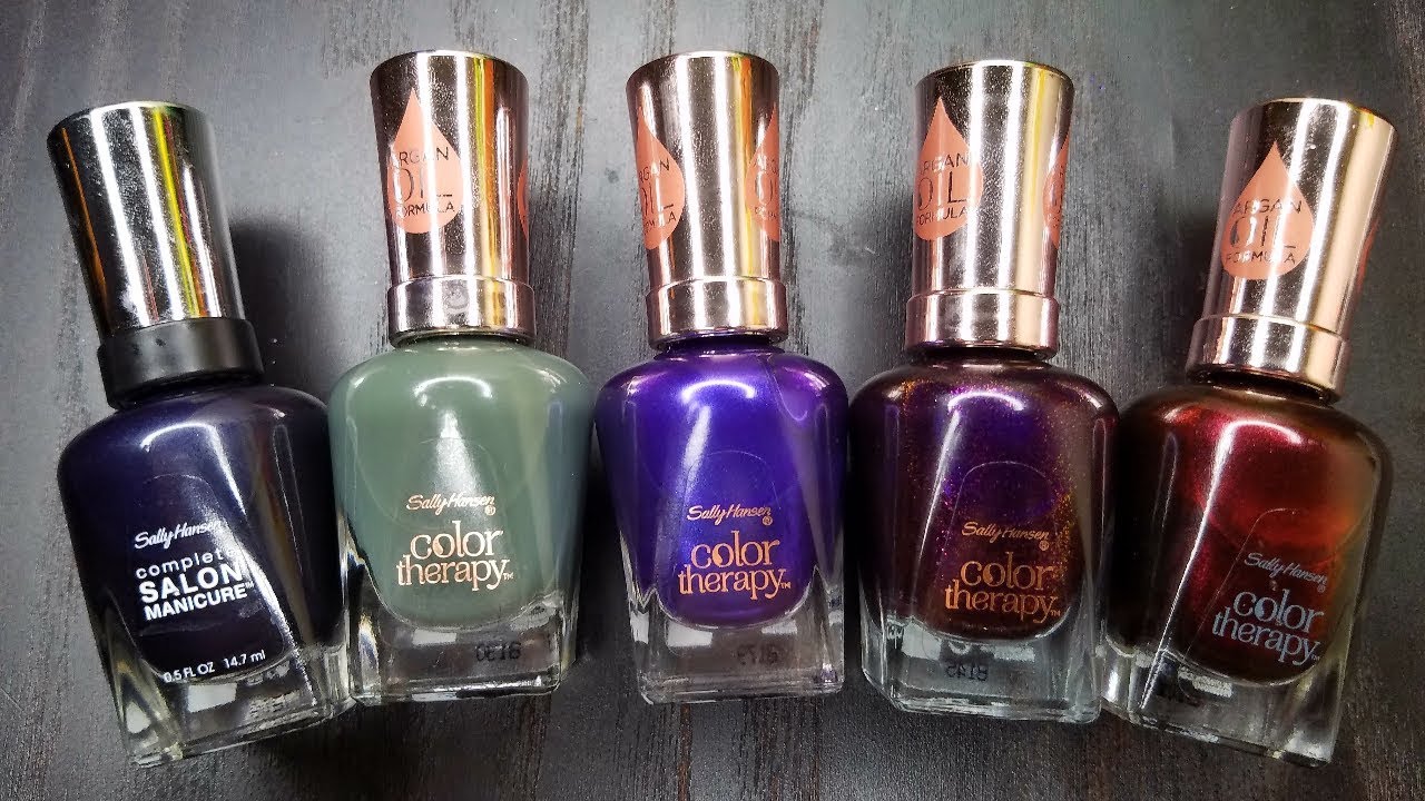 NEW (to me) SALLY HANSEN COLOR THERAPY | Swatches and Review