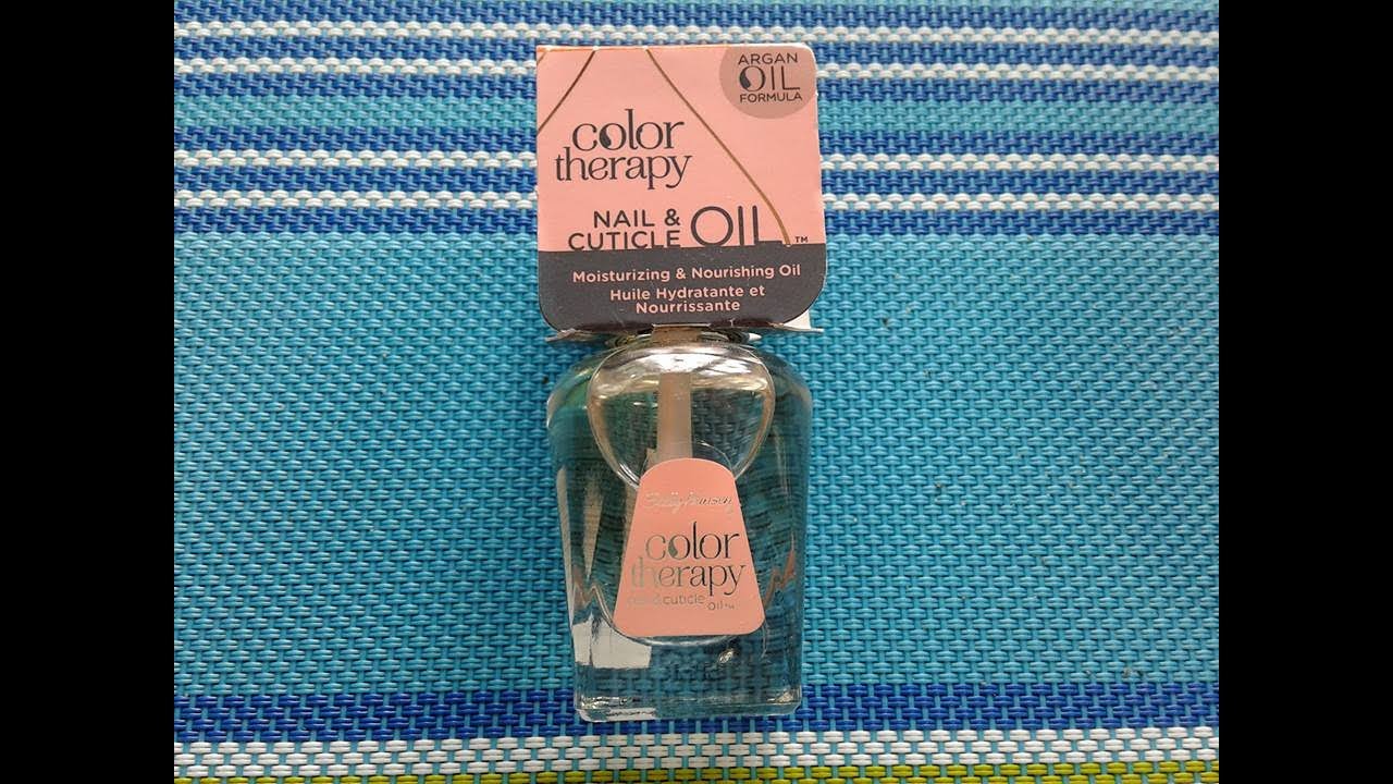 Sally Hansen Color Therapy Nail and Cuticle Oil First Impressions and Review