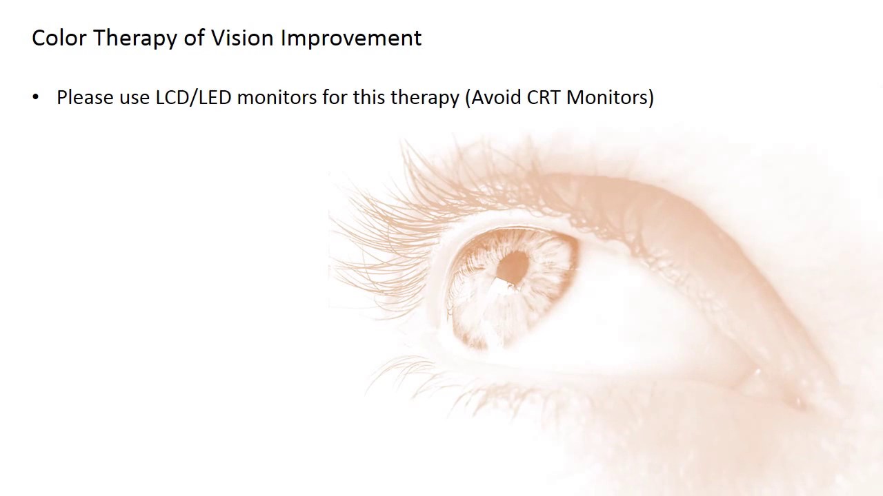 Color therapy for vision improvement