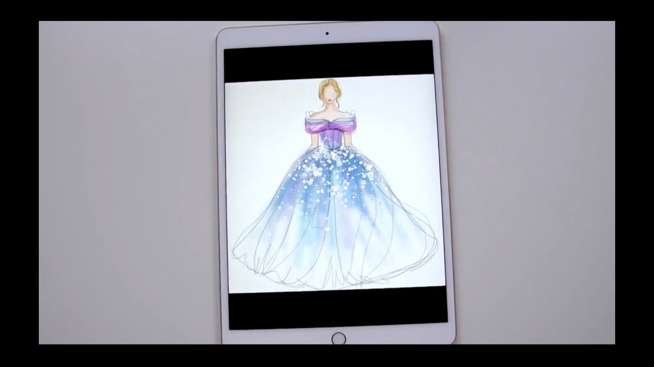 Coloring Tutorial: How to Create Crystal Gown with Color Therapy App