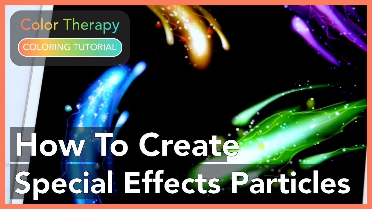 Coloring Tutorial: How to Create Special Effect Particles with Color Therapy App