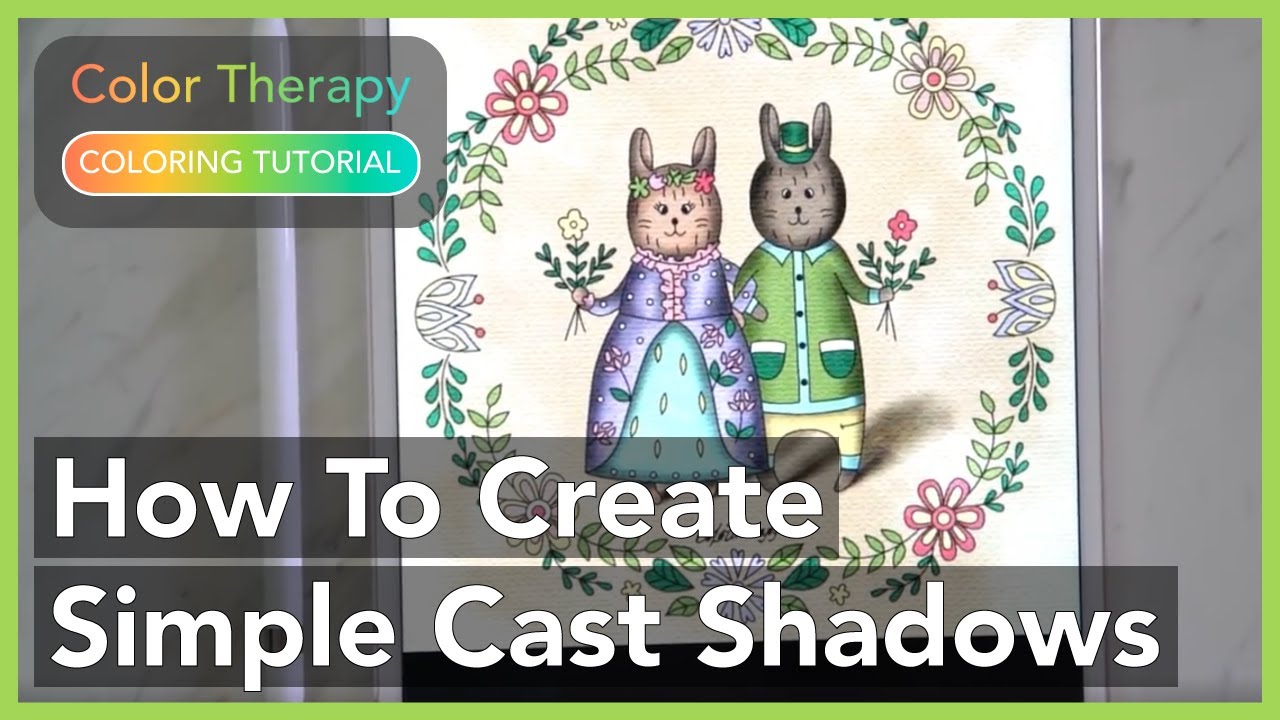 Coloring Tutorial: How to Create Simple Cast Shadows with Color Therapy App
