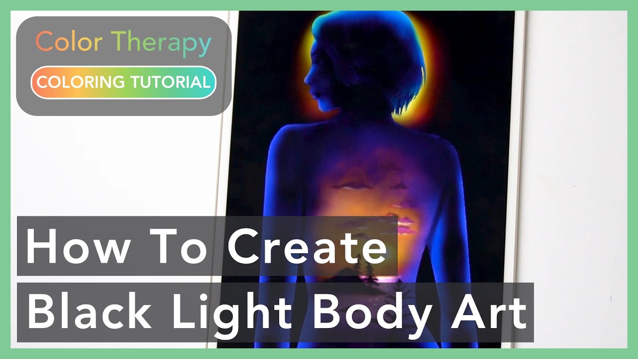 Coloring Tutorial: How to create Black Light Body Art