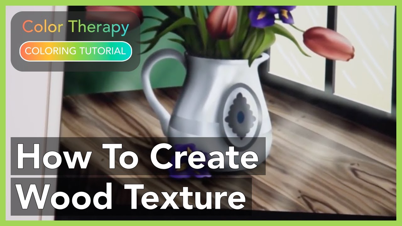 Coloring Tutorial: How to Create Wood Texture with Color Therapy App