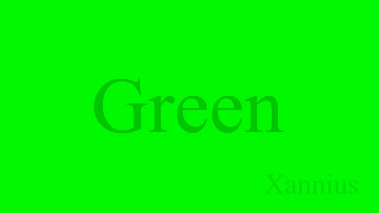 Twelve minutes of color therapy. Green. Healing properties