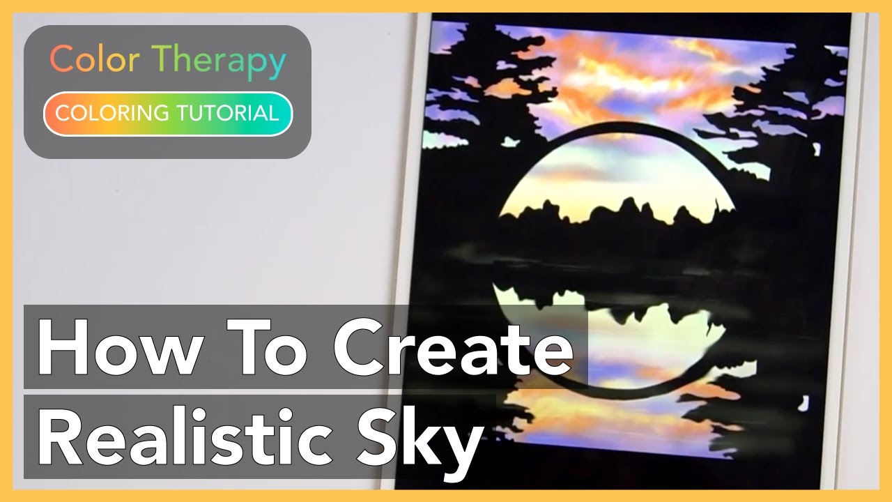 Coloring Tutorial: How to Create a Realistic Sky Blending with Color Therapy App