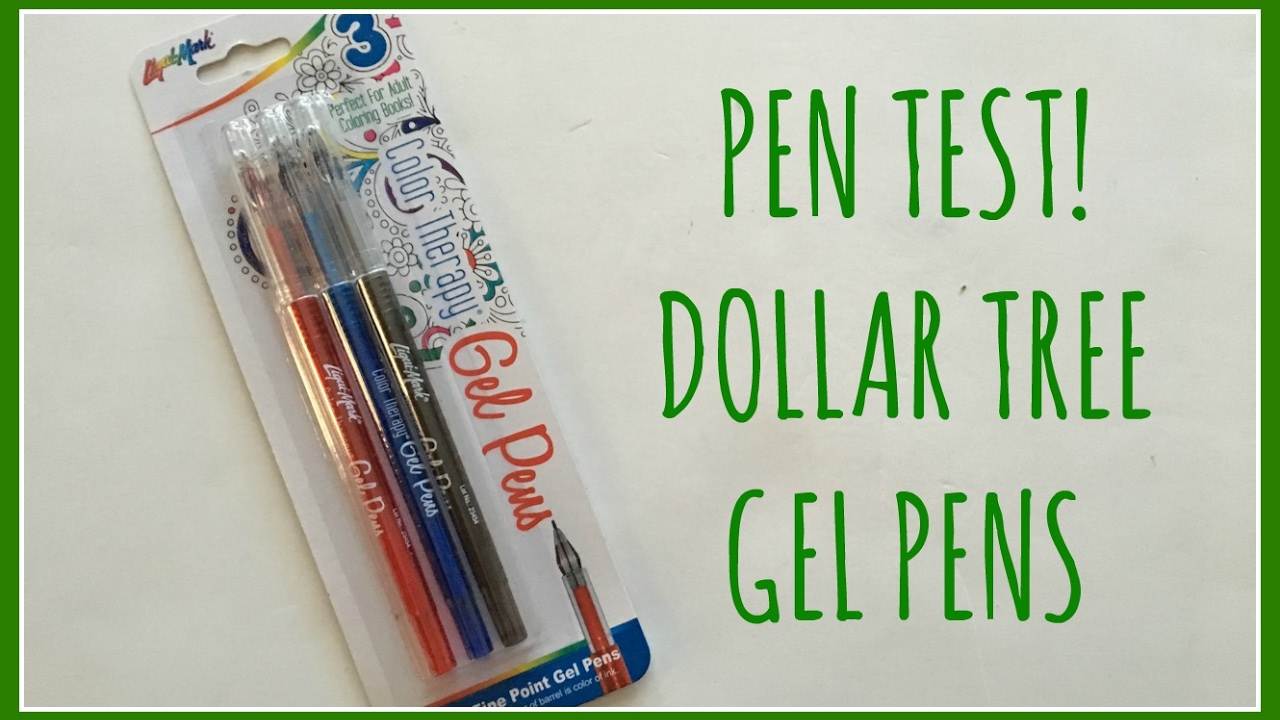 PEN TEST | Liqui-Mark Color Therapy Gel Pens from Dollar Tree