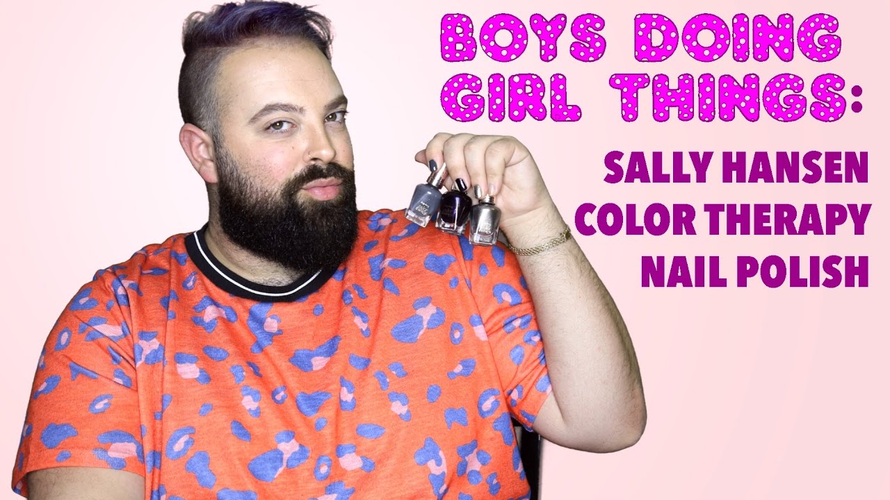BOYS DOING GIRL THINGS: SALLY HANSEN COLOR THERAPY NAIL POLISH