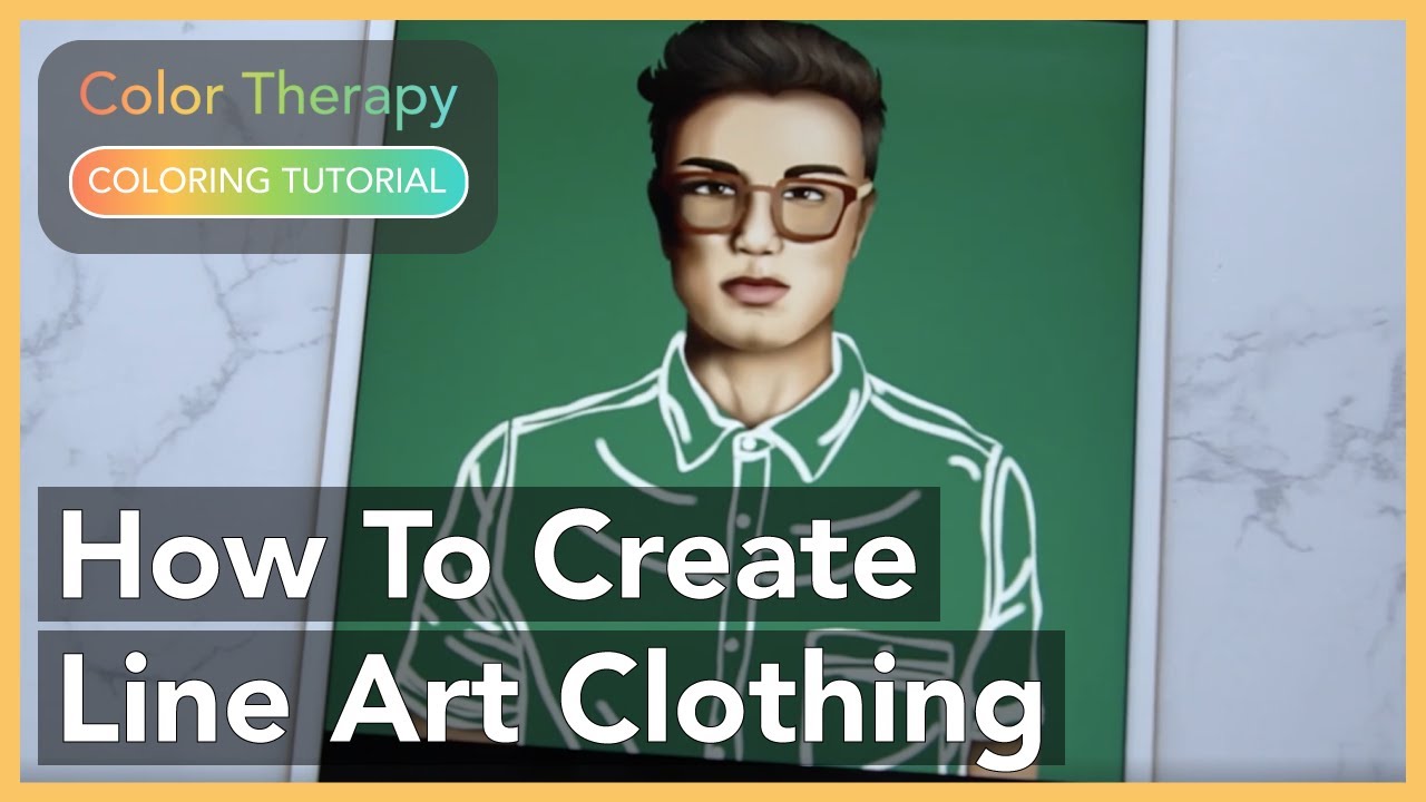 Coloring Tutorial: How to Create Line Art Clothing with Color Therapy App