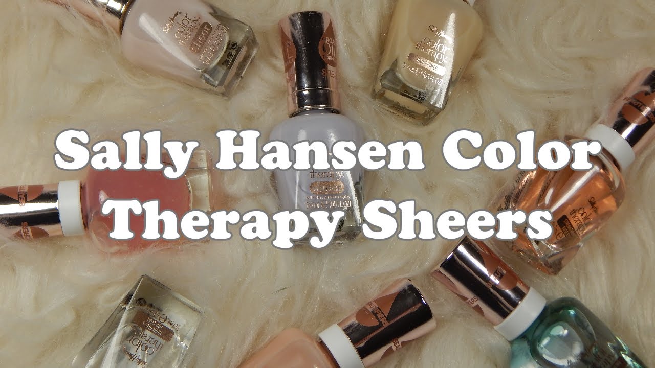 Sally Hansen Color Therapy Sheers and Beautifiers Swatches and Review!
