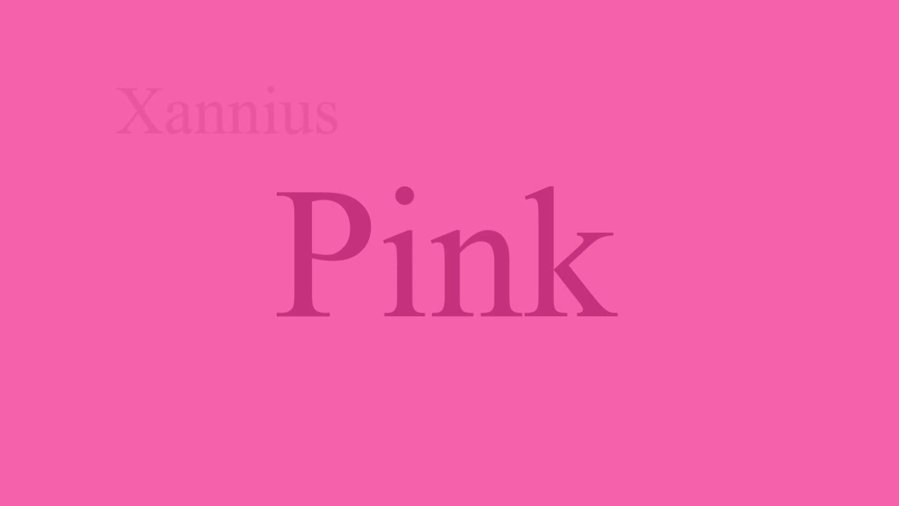Twelve minutes of color therapy. Pink. Healing properties