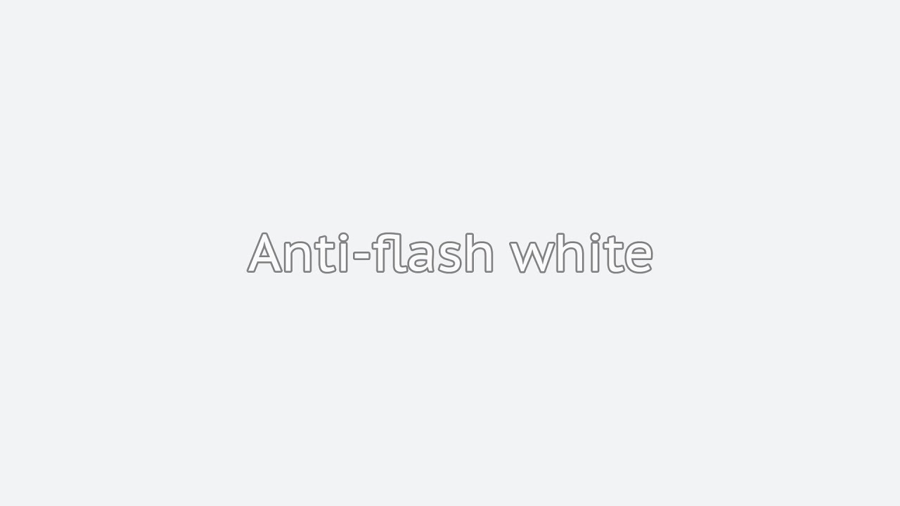 Anti-flash white - Colortherapy meditation