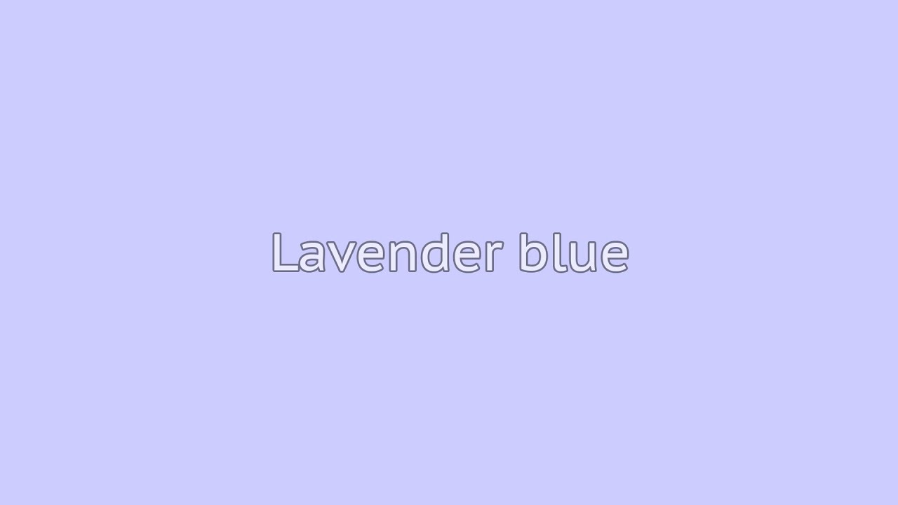 Lavender blue - Colortherapy meditation