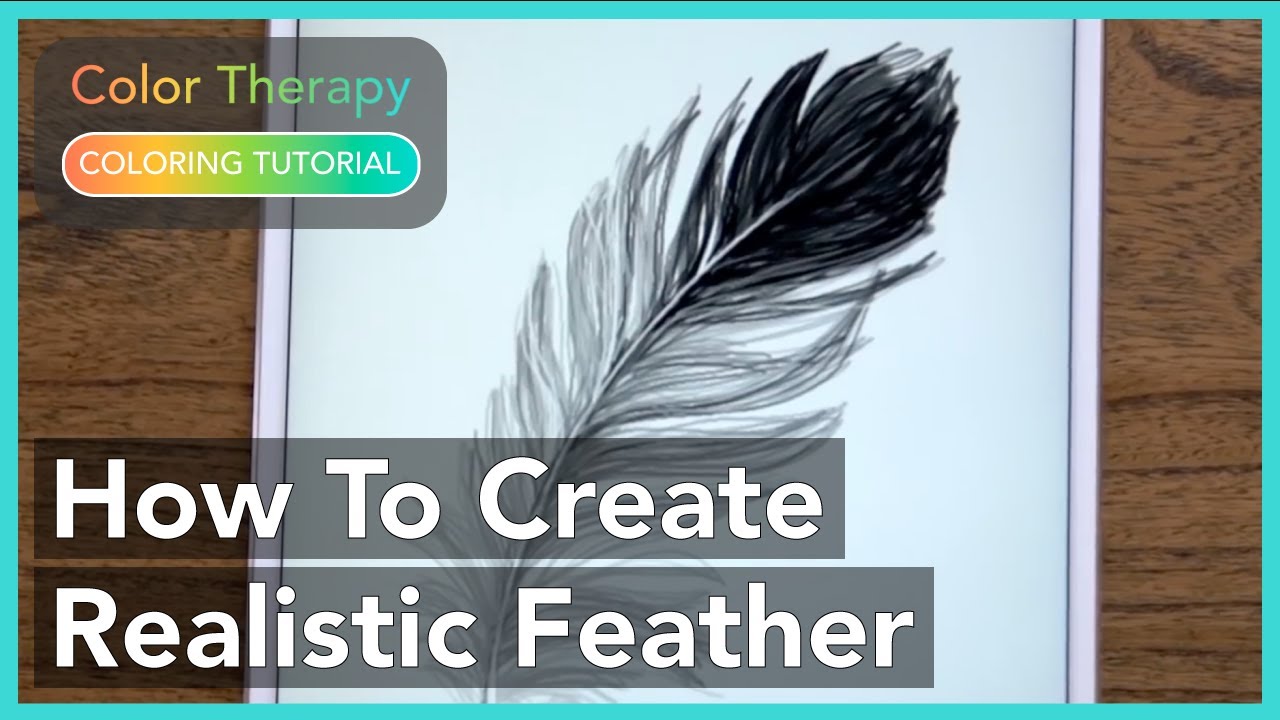 Coloring Tutorial: How to Create a Realistic Feather with Color Therapy App