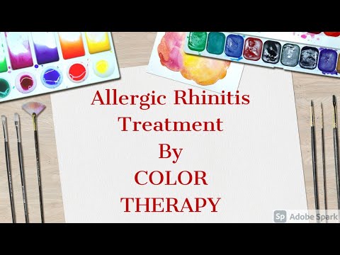 नाक की एलर्जी | Allergic Rhinitis Treatment By Color Therapy | Color Therapy For Allergic Rhinitis