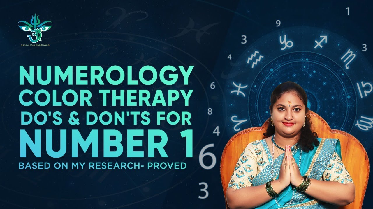 Numerology Series | Color Therapy | Do's & Don'ts for Number 1 by Drishti L Archarya #Numerology