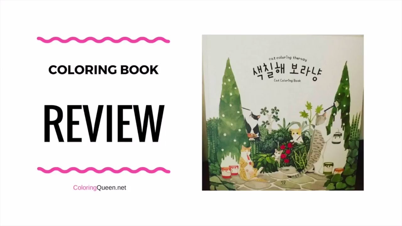 Cat Coloring Therapy Korean Cat Coloring Book Review - Grace J