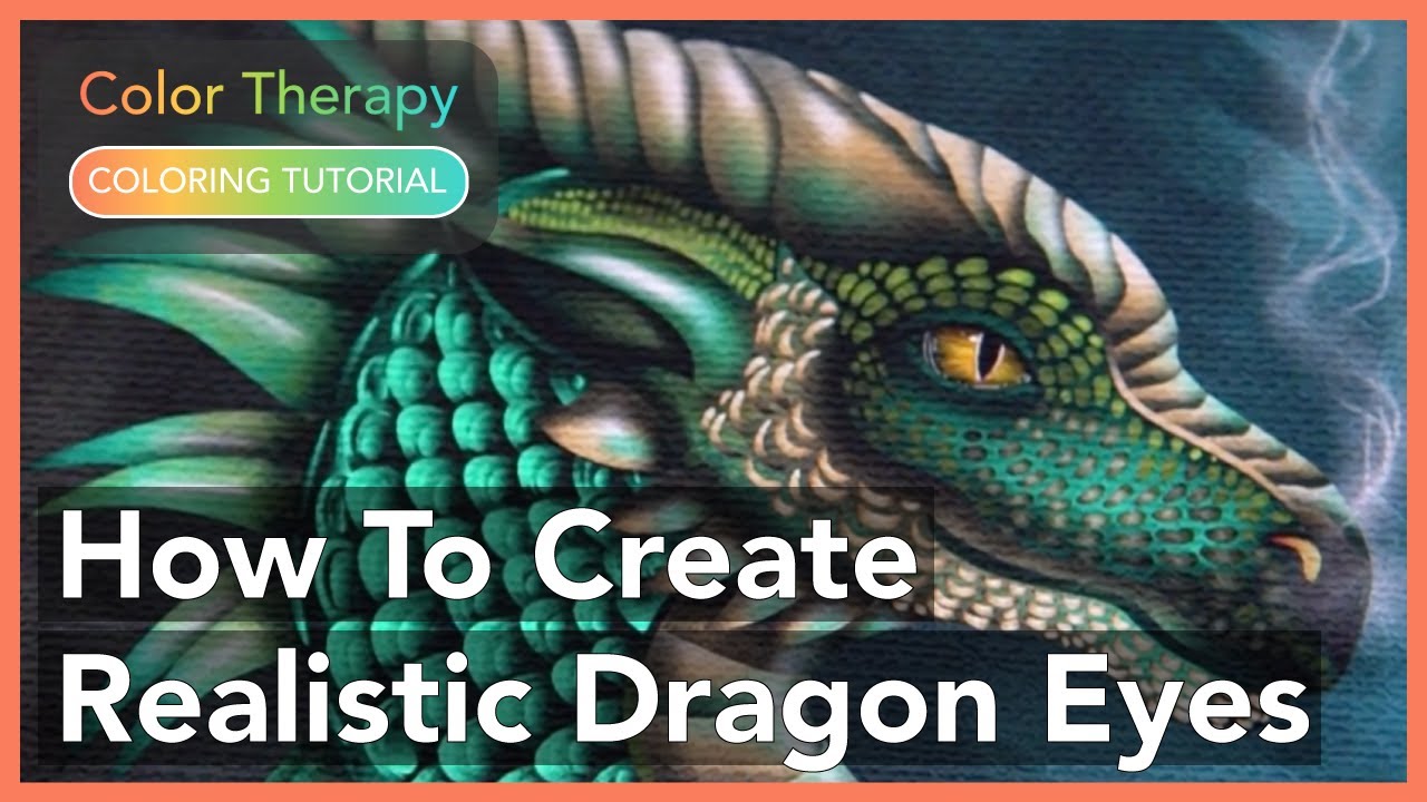 Coloring Tutorial: How to Create Dragon Eyes with Color Therapy App