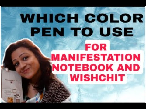 WHICH COLOR PEN TO USE FOR MANIFESTATION NOTEBOOK OR WISHCHITS/ COLOR THERAPY #MAGICHEAL