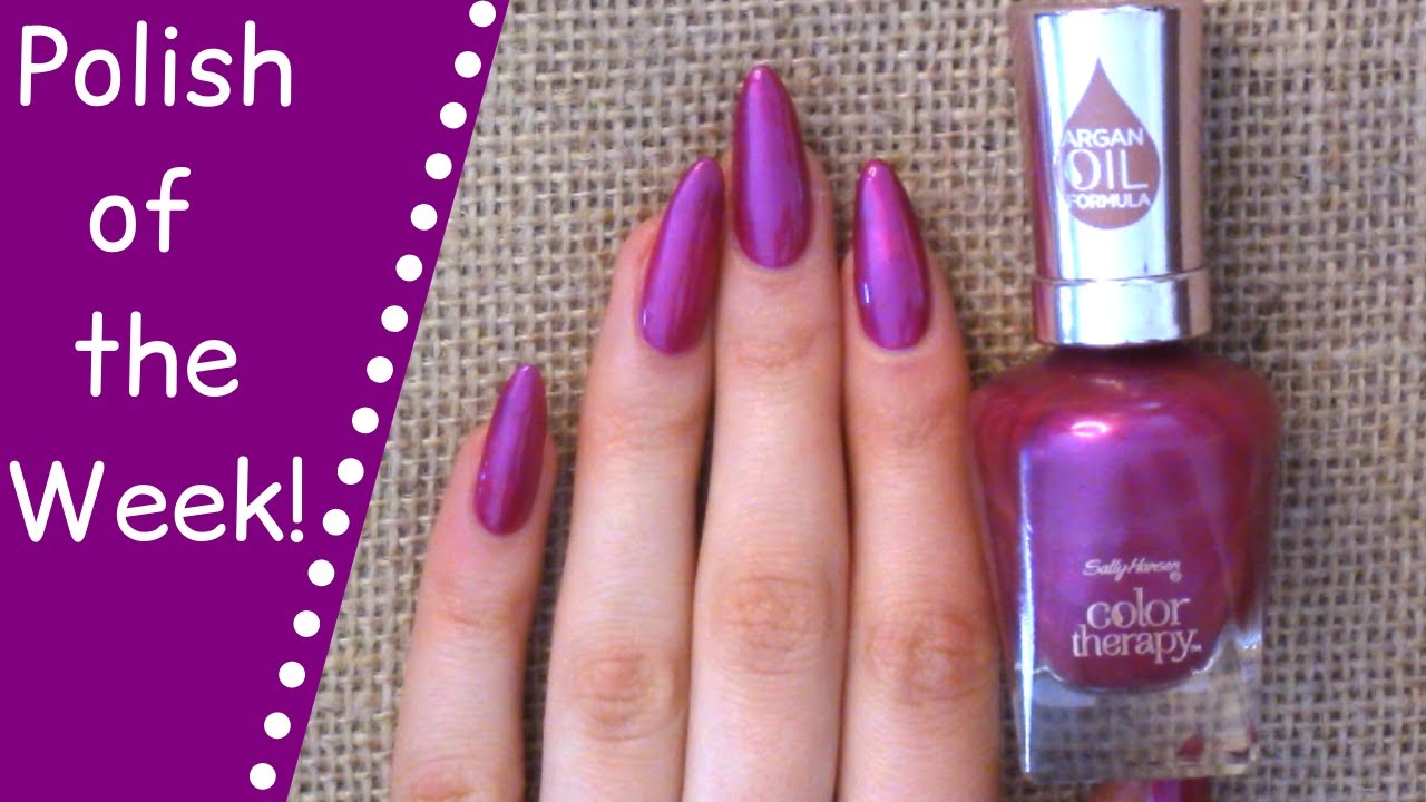 👑Polish Of The Week! ~ Sally Hansen Color Therapy Swatches - Robes and Rose | The Polish Queen