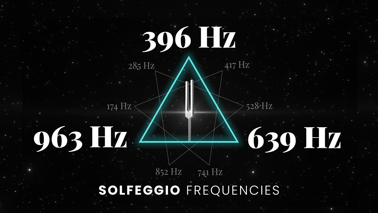 396Hz + 639Hz + 963Hz Triple Solfeggio Frequency Healing | Root, Heart & Crown Chakra | Tuning Forks