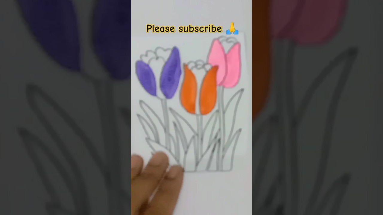 Colour Therapy l Happy Flower Drawing l #coloringpages  #viralshorts  #ayodhyarammandir